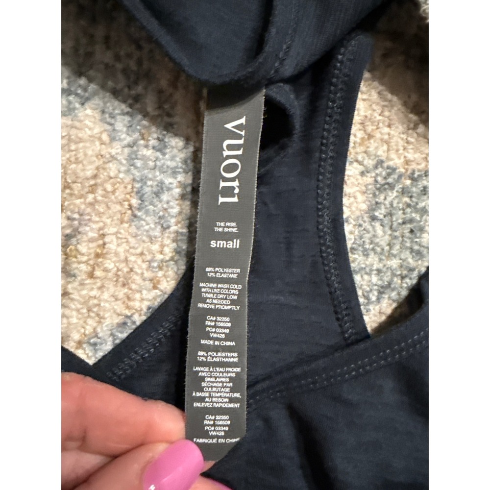 Vuori Lux Jumpsuit Navy Small Excellent Condition - Picture 4 of 7